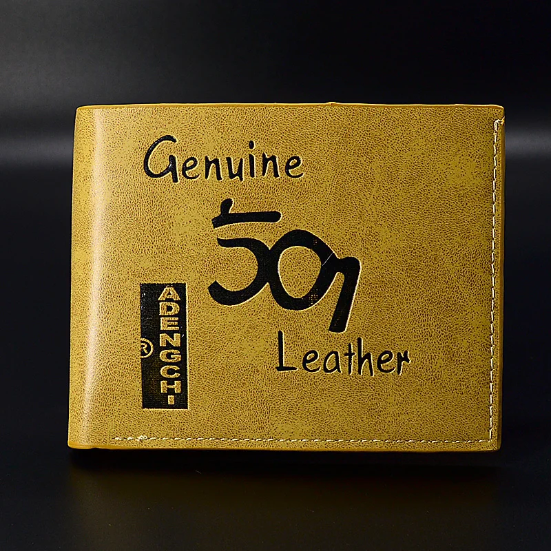 Творческий бумажник мужской кожаный кошелек для кредитных карт деньги моды маленький мальчик кошелек доллар дизайнерские короткие деньги