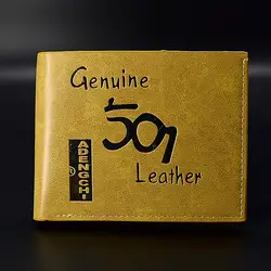 Творческий бумажник мужской кожаный кошелек для кредитных карт деньги моды маленький мальчик кошелек доллар дизайнерские короткие деньги