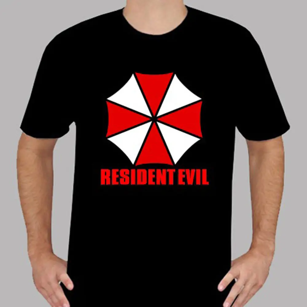 New Resident Evil Umbrella Corp Logo Men's Black T-Shirt Size S to 3XL | Мужская одежда