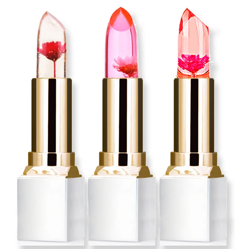 Pnf бренд цветок Lip stick Долгое увлажняющий Температура Magic Цвет изменить Желе