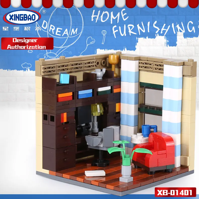 

XINGBAO 01401 Genuine 2116PCS Building Series The Living House Set Building Blocks Bricks Educational Toys As Christmas Gifts