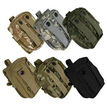 Tactical Molle PALS Utility Belt Waist Bag Travel Army Pouch for Hiking Running Outdoor Sports