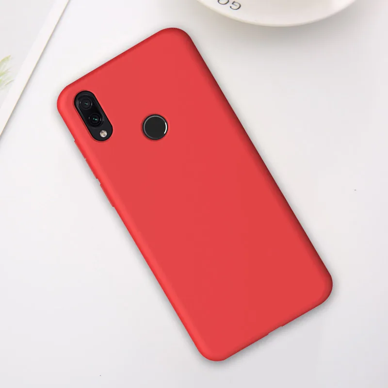 Жидкий силиконовый чехол для Xiaomi mi 9t Pro 9 SE mi 9 T mi 9 T Red mi Note 7 Pro 8 K20 Pro 8A Карамельный цвет мягкий чехол для телефона в виде ракушки - Цвет: Красный