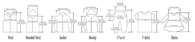 Size measure chart