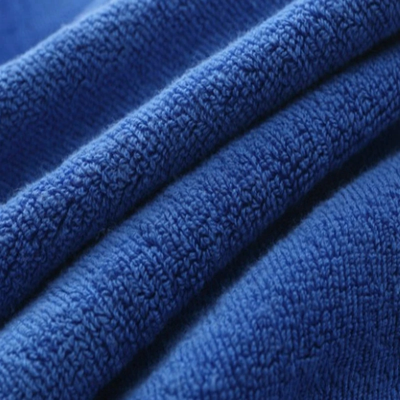Полотенце банное однотонное синее 100% хлопок быстросохнущее|sport towel|bath towelhotel bath towel