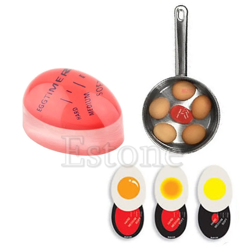 1 шт. яйцо идеальный цвет таймер с изменяющимся Yummy мягкие вареные яйца Варка циферблат Eggtimer