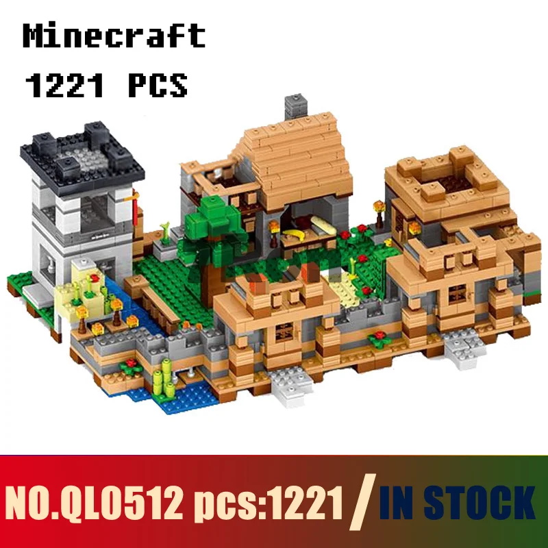 

Models building toy QL0512 1221pcs 4in1 My World Dream Village Building Blocks Compatible with lego minecraft toys & hobbies
