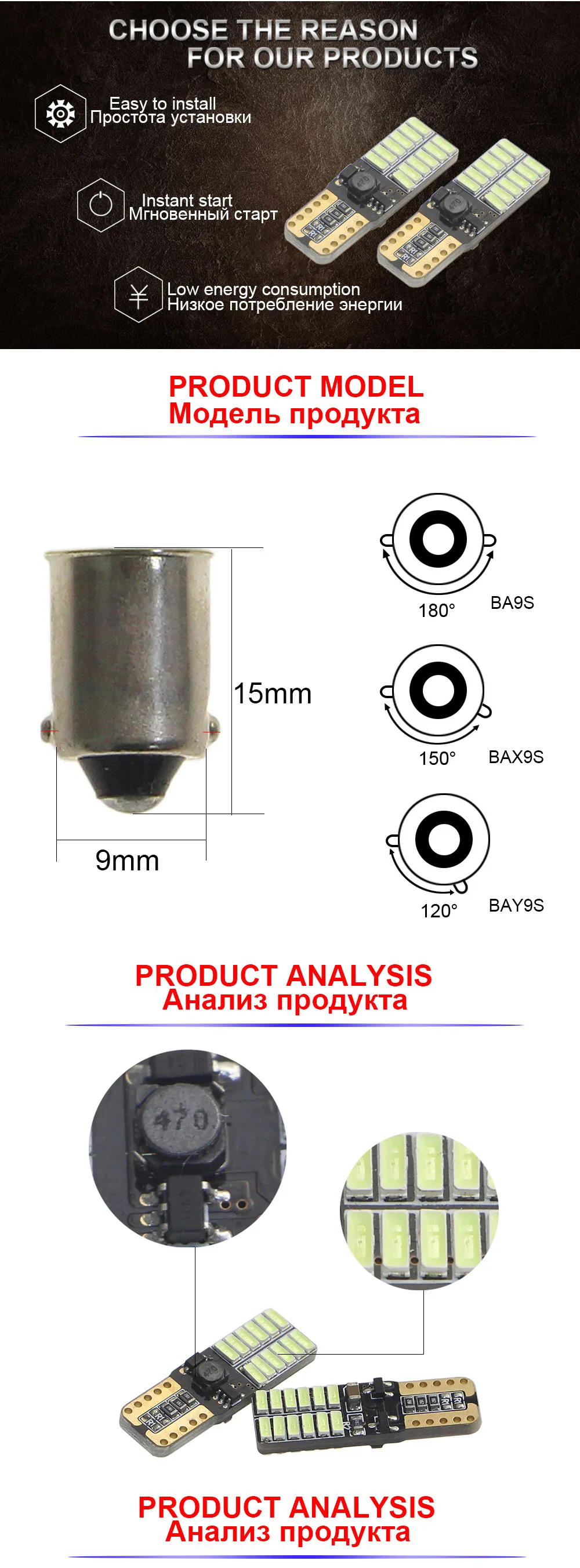 KEIN 2 шт. 24SMD T10 w5w H21W bay9s bax9s H6W ba9s светодиодный автомобильный 4014 T4W габаритный светильник для внутренней парковки задний противотуманный фонарь Авто