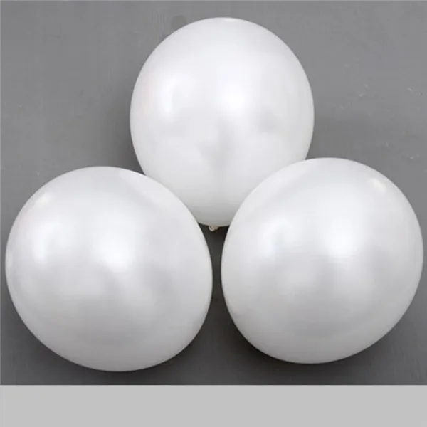 Черные шары 10 шт./лот 12 дюймов жемчужный латексный шар надувные Свадебные Воздушные шары для украшения с днем рождения - Цвет: Белый