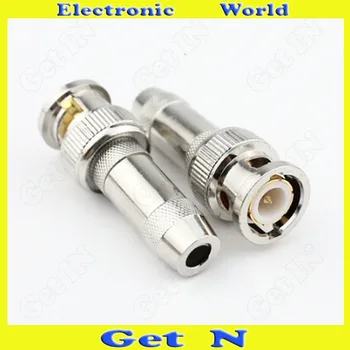 

20pcs-200pcs Fine 72-2-2 2M BNC Connector /Q9 Connector Compression Snap Seal/Weld-On Connector for Data Center