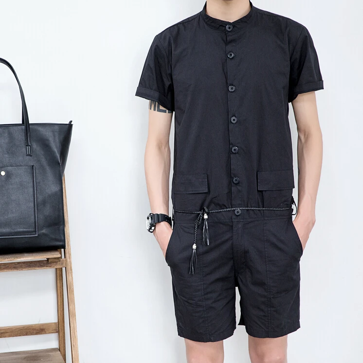 2015 Casual Fashion Mens Jumpsuit Unique Designer Overalls For Men