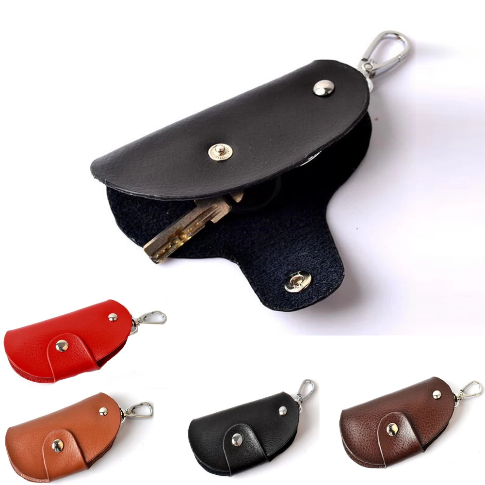 

2019 Best Sale High Quality PU Leather Key Wallet Women Man Keychain Covers Zipper Keys Case Bag Housekeeper Keys Organizer