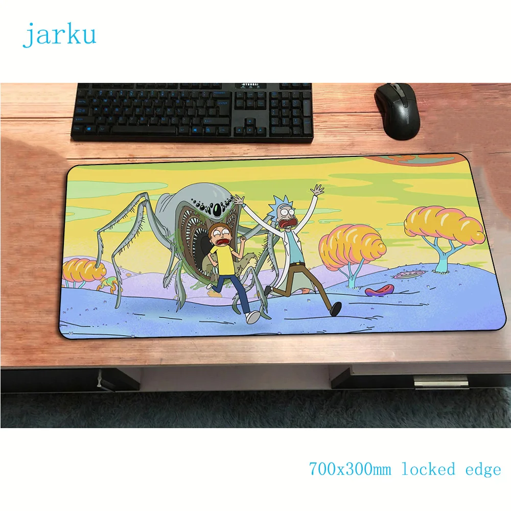 Коврик для мыши rick and morty 700x300x2 мм игровой коврик для мыши Аниме великолепный офисный notbook Настольный коврик красочные padmouse игры геймерские коврики