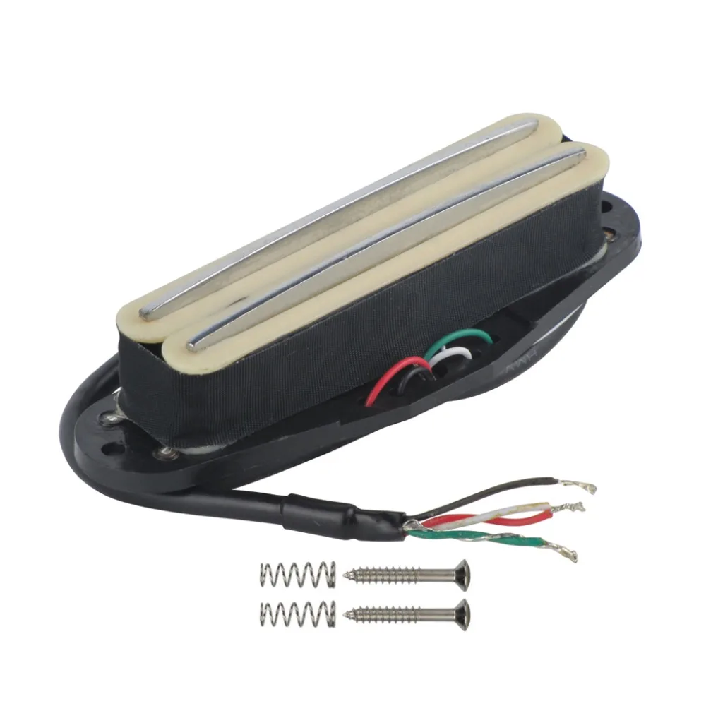 NUOVA Chitarra Doppio Hot Ferroviarie Humbucker Pickup Crema 4 Fili per Parti di Chitarra Elettrica A Basso Rumore| | - AliExpress