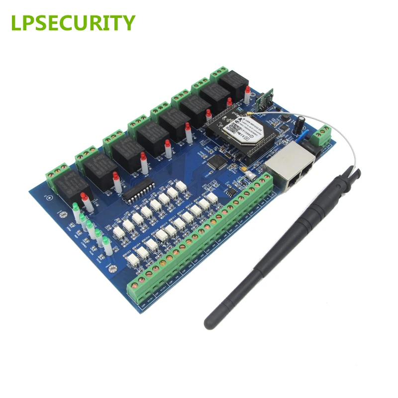 

LPSECURITY PC/Android/IOS app control LAN WAN Smart Home wifi 8 relay board module /wireless relay control board controller