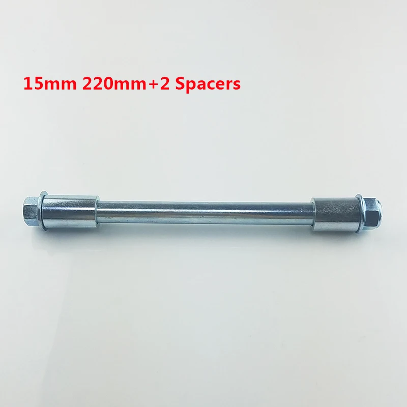M15 220 мм 15 мм передняя задняя ось колеса с 2 прокладками подходит для 70cc 90cc PIT PRO Кроссовый мотоцикл