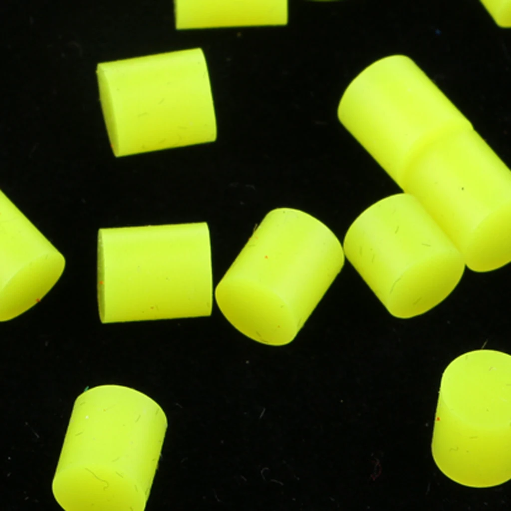 20Pcs/Pack Soft Silicone Fishing Beads Rig Luminous Fishing Floating Stopper Semi-Circular Beads Fishing Float Accessories