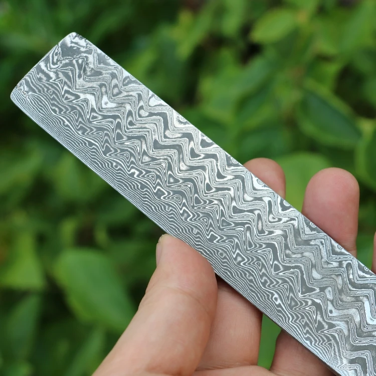 Елочка из нержавеющей стали нож дамасской diy стальной делая лезвие новый шаблон