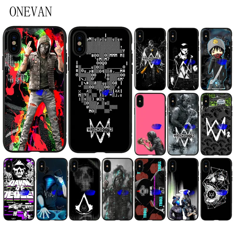 Watch dogs плакат чехол для телефона с изображением на задней панели Apple iPhone 7 8 6 6S Plus X XS