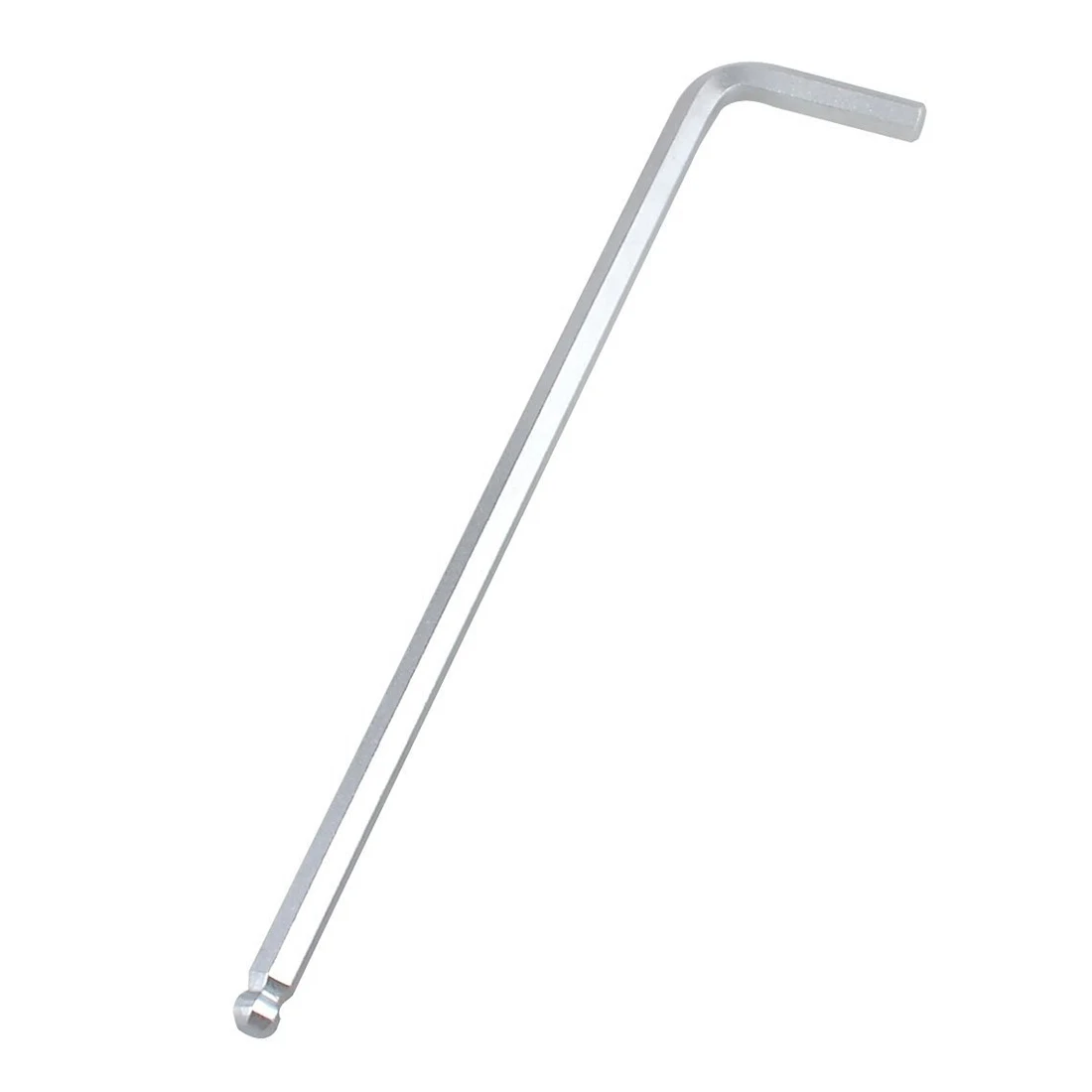 

6mm Ball End Hex Key Wrench Inner Hexagonal Spanner 180mm Long Silver Tone