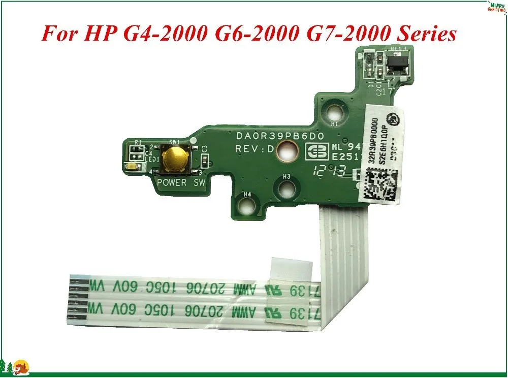 

High Quality Laptop Power Button Board with Cable 32R39PB0000 DA0R39PB6D0 For For HP G4-2000 G6-2000 G7-2000 Series 100% Working