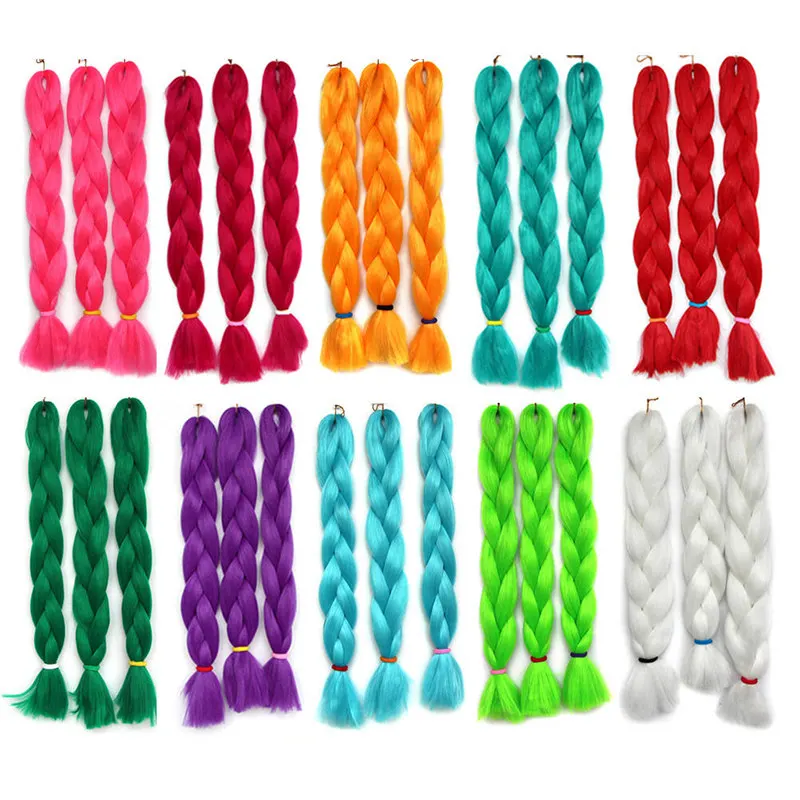 

1pcs Monochrome Viscera Hair Extension Hair Braided Hair For Dolls Diy Accessories