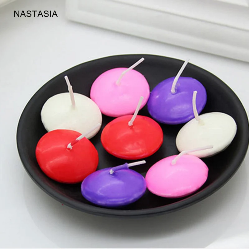 100pcs/bag No smoke float tea wax wedding props water wax candle candle