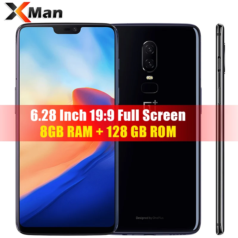 Чехол из ПВХ для Oneplus 6 LTE смартфон 28 дюйма разрешение Full Экран Snadragon 845 Octa Core 8GB
