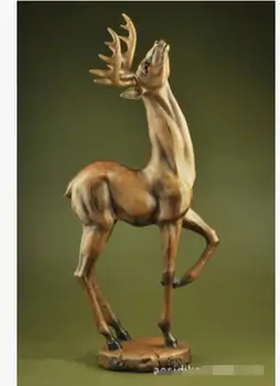 

animal tiger Wolf ornaments Resin handicraft Deer placed pieces of handicraft imitation wood carving handicraft tatue sculpture