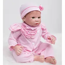 Truly Lifelike Reborn Baby Dolls 20 Inch Realistic Silicone Babies Toy Real Touch Kids Doll With Pink Clothes Kids Best Playmate