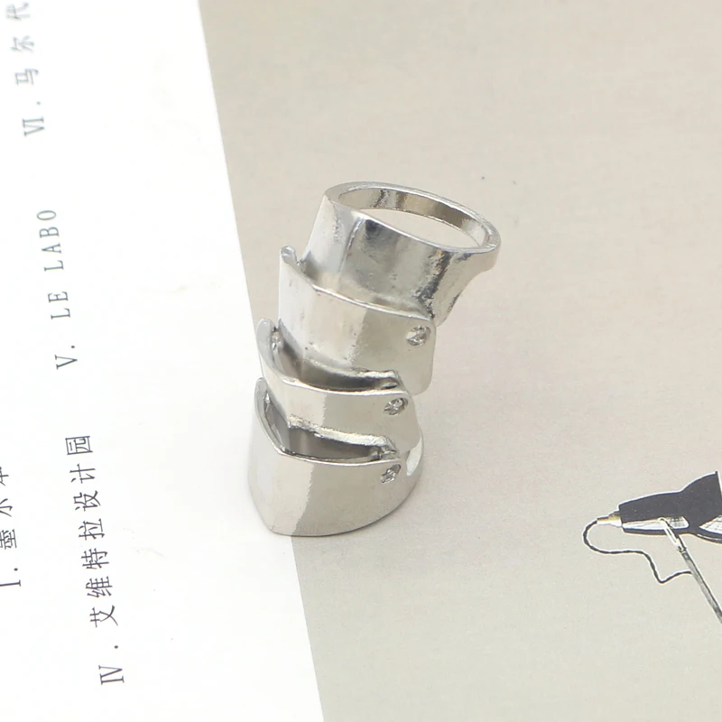 

Trendy Joint Ring Gothic Armor Vintage Joint Knuckle Rings For Men Women 3 Color Alloy Personality Punk Rings Wedding Party Gift