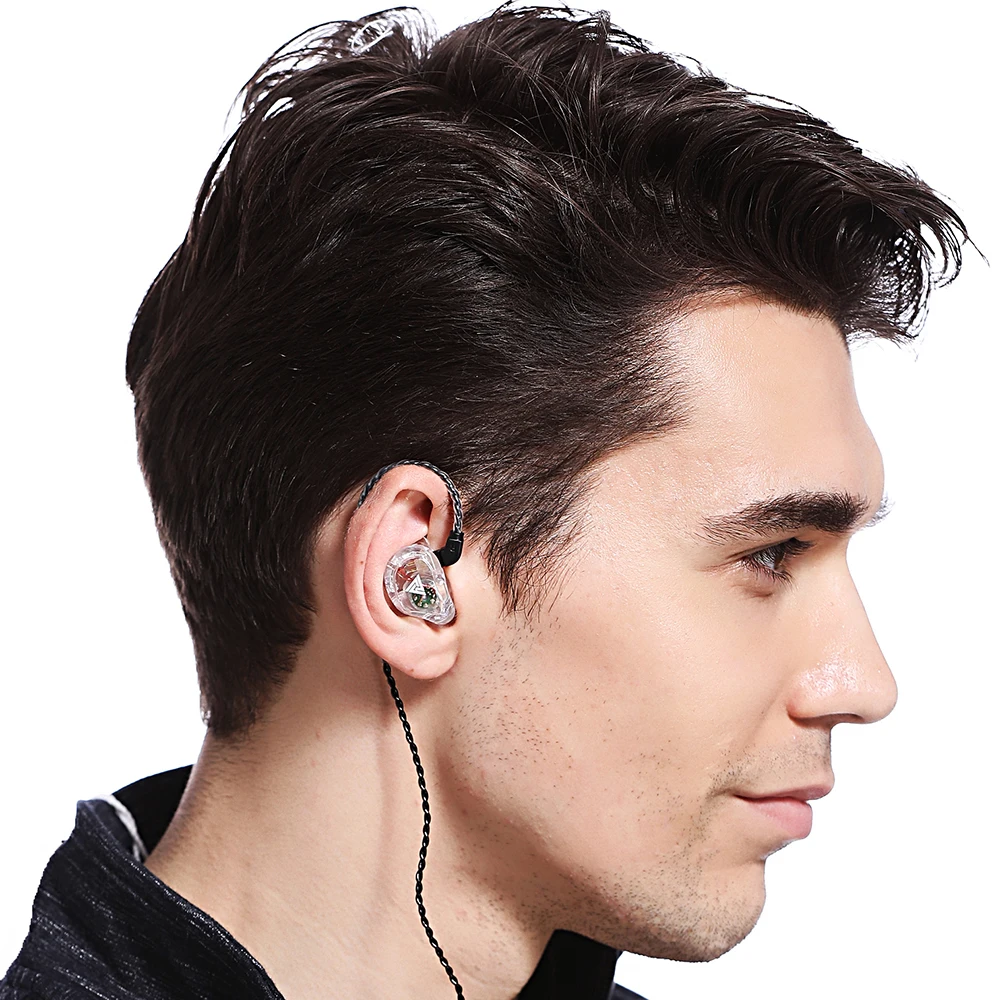 Новые наушники с двумя динамиками для телефона HiFi монитор басом Fone de Ouvido Sport