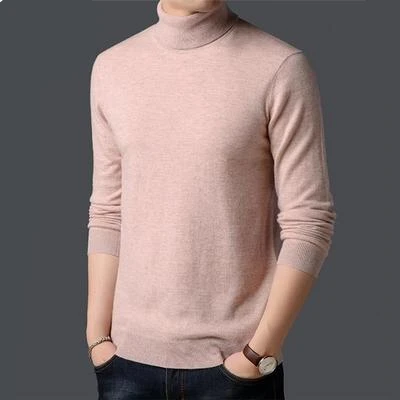 

Turtleneck Cashmere pullover men sweater for 2019 autumn winter mens warm clothes sueter hombre robe pull homme hiver sweater