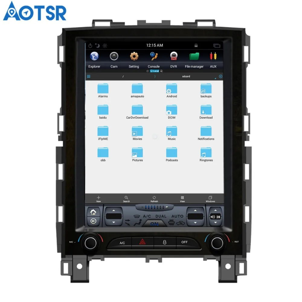 Автомобильный мультимедийный плеер Aotsr Android 7 1 в стиле Tesla с GPS навигацией для Renault