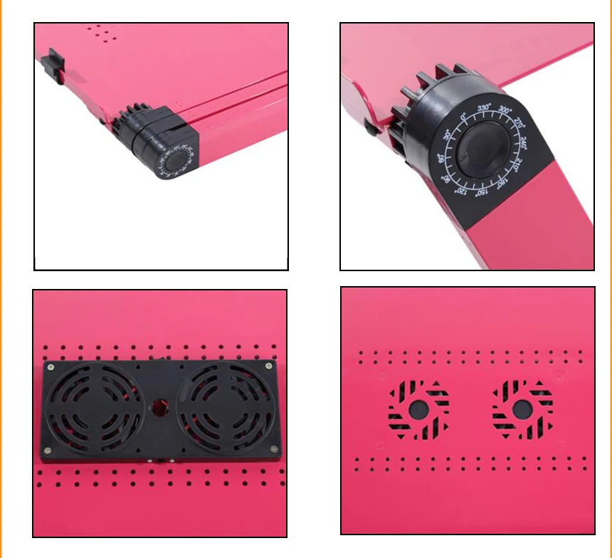 Больше портативный ноутбук складной стол двойной вентилятор 480 мм кровать диван лоток 360 rolling Регулируемый компьютерный стол BA50
