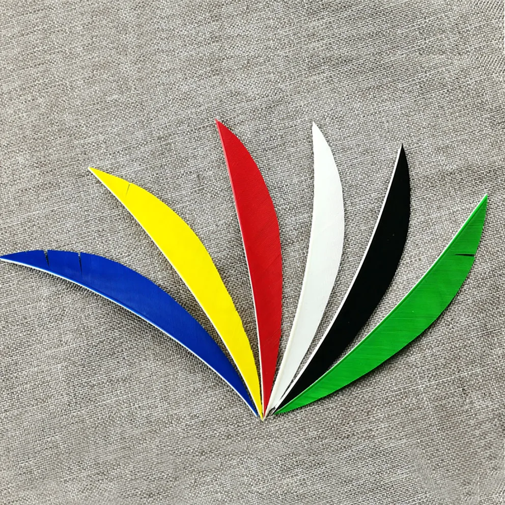 

50pcs 5 inches Banana Archery Fletching Arrow Feathers Turkey Feather Fletching Arrow Accessories Natural Feather For Hunting