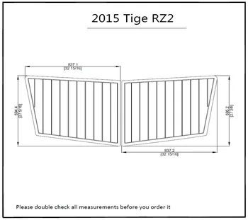 

2015 Tige RZ2 Swim Platform Pad 6mm Boat EVA Teak Decking 1/4" 6mm