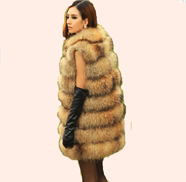 Femmes Natural De Les Raton Véritable Meilleur X Laveur Begin Fourrure En Pour Manteaux Mode Color Naturelle Vestes D'hiver Fourrures Veste long Réel Gros Chien P17zw1