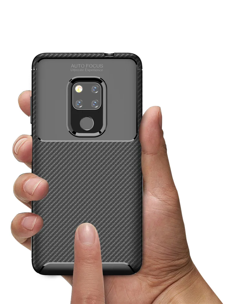 Carbon Fiber Shockproof Armor Cases For Huawei Y9 Y6 Y5 2018 Honor 8X 8XMax Honor Play 7A Note10 P20 P10Lite Plus Mate10ProCase (5)