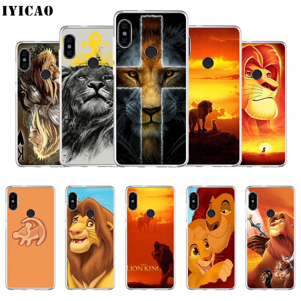 Мягкий силиконовый чехол для телефона IYICAO The Lion King Simba Xiaomi Redmi 4A 5A 6A Note 7 6 5 Pro Plus 4X