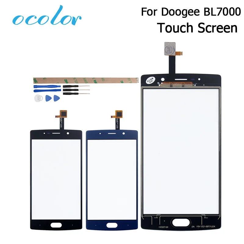 

ocolor For Doogee BL7000 Touch Screen Touch Panel Perfect Repair Parts For Doogee BL7000 Mobile Phone Accessories+Tools+Adhesive
