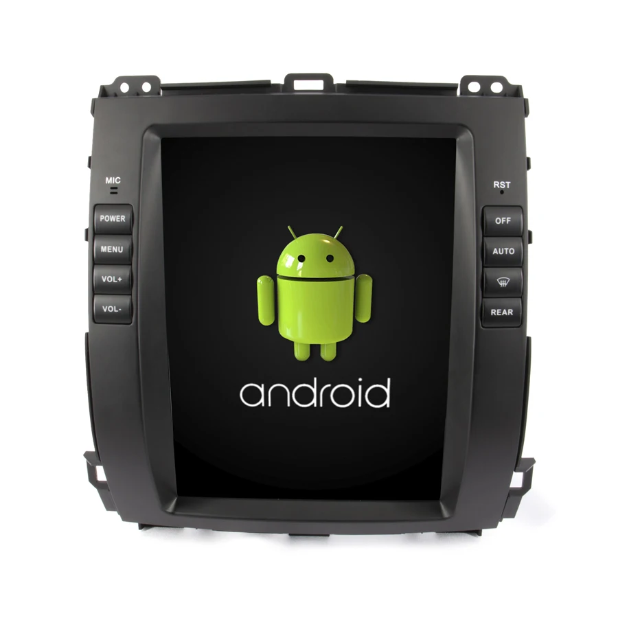 Sale Navirider android 7.1 radio tape recorder 4-Core 32gb ROM tesla vertical screen for Toyota Prado 04-08 low level headunits BT 1