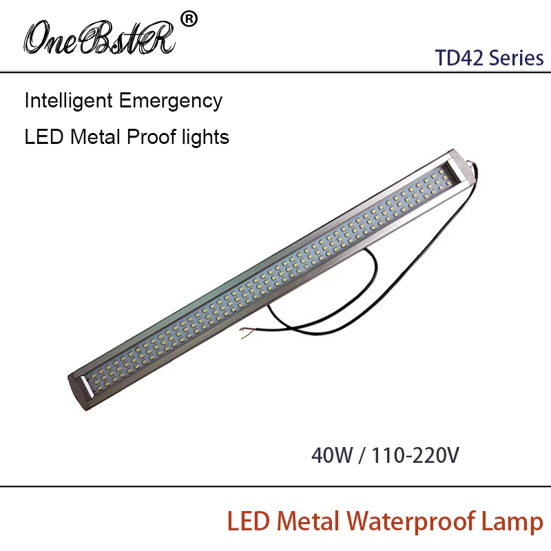 

HNTD 40W 110V/220V Intelligent Emergency LED Metal Proof lights Built-in Lithium Battery Waterproof IP67 Wall light High quality
