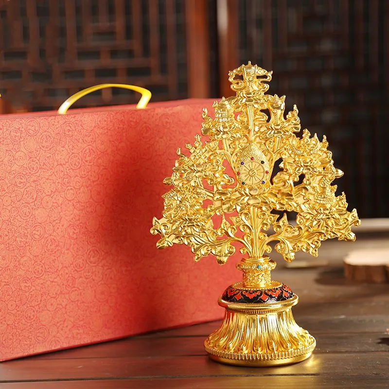 仏教タントラ器具.縁起の良い八宝合金仏の装飾