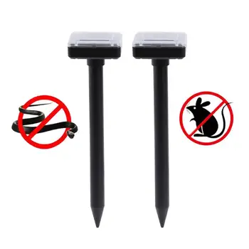 

2 Solar Power Mouse Repeller Eco-friendly Solar Powered Outdoor Garden Yard Ultrasonic Pest Repeller Control