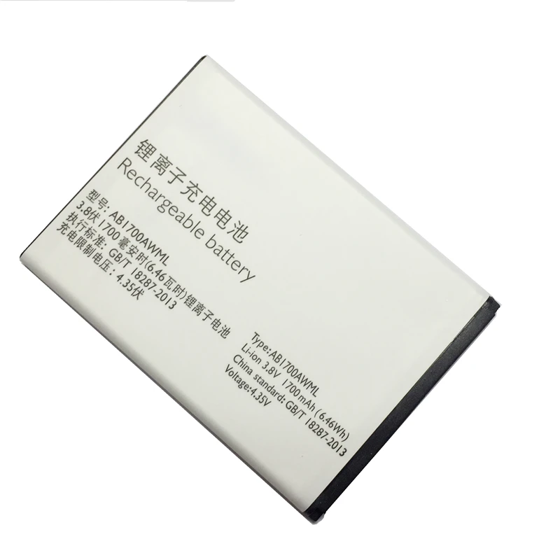 

YKaiserin Mobile Phone Replacement Battery AB1700AWML Use For PHILIPS S388 CTS388 1700mAh