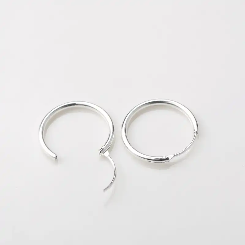 925 стерлингового серебра унисекс минималистский тенденция Серьги сережку