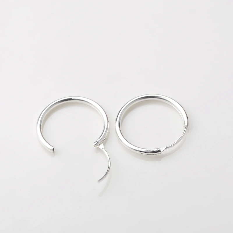 

925 Sterling Silver Fashion Unisex Minimalist Trend Earrings Ear Ring