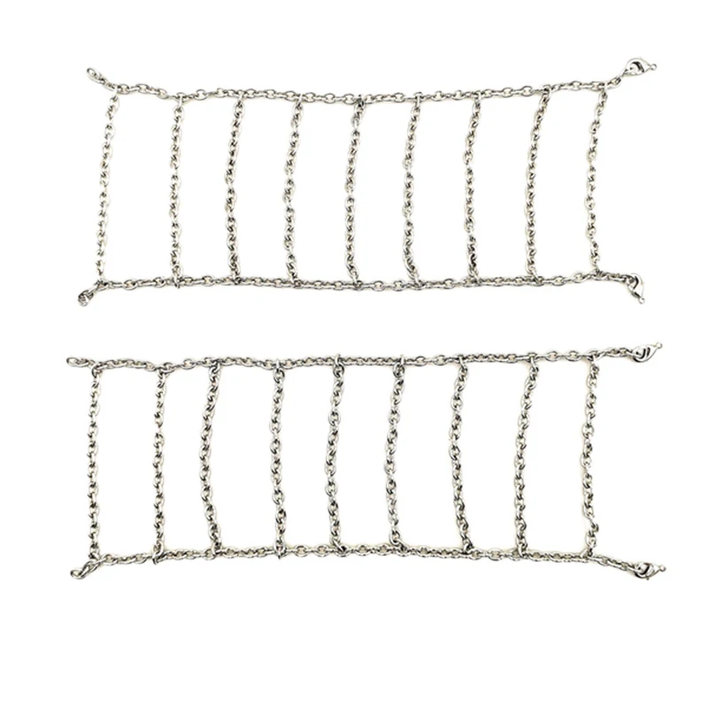 

1.9Inch Tires Snow Chain 1:10 Rc Car For 1/10 Rc Rock Crawler Axial Scx10 90046 Trx4 Traxxas