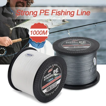 

Lixada 1000m Strong PE Fishing Line 4 Strands Knitted Abrasion Resistant Fishing Line Carp Fishing Line Accessories pesca